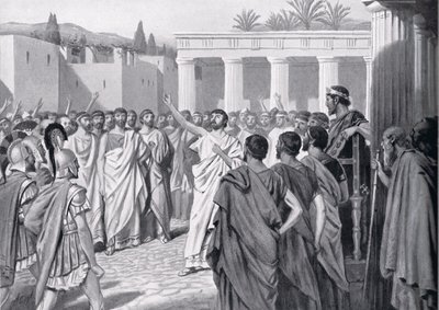 Congress of the Peloponnesian States in Sparta in 432 BC, Illustration from 